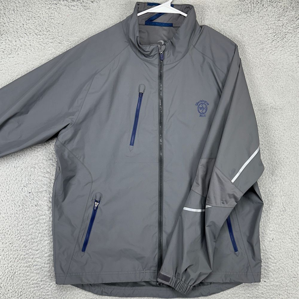 Zero Restriction Full Zip Jacket Men Large Gray B… - image 1